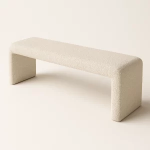 imagen de la banqueta de cromática en color beige