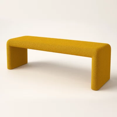 imagen de la banqueta de cromática en color amarillo